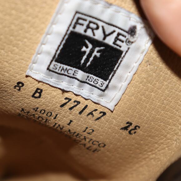 Frye Black Leather Wide Calf Riding Boots Women’s 8B Made in Mexico - Picture 7 of 7